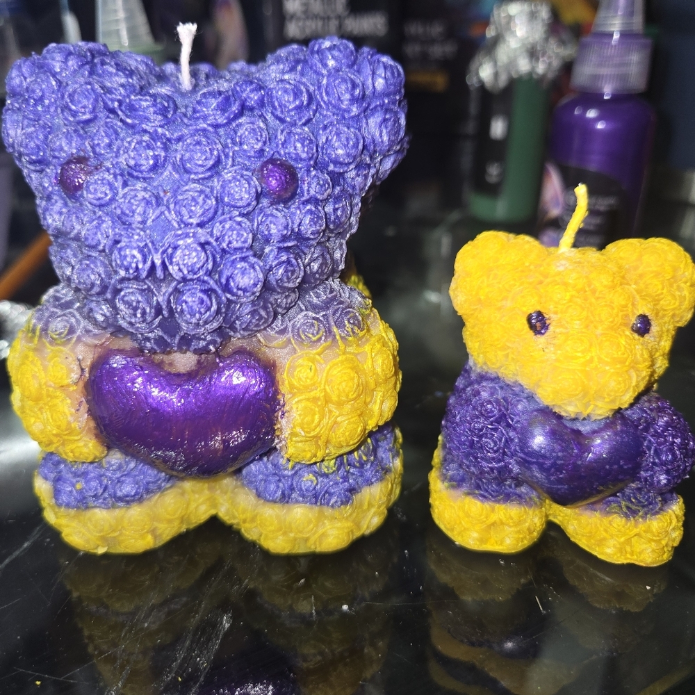 Mommy & Baby Bear Candle Set